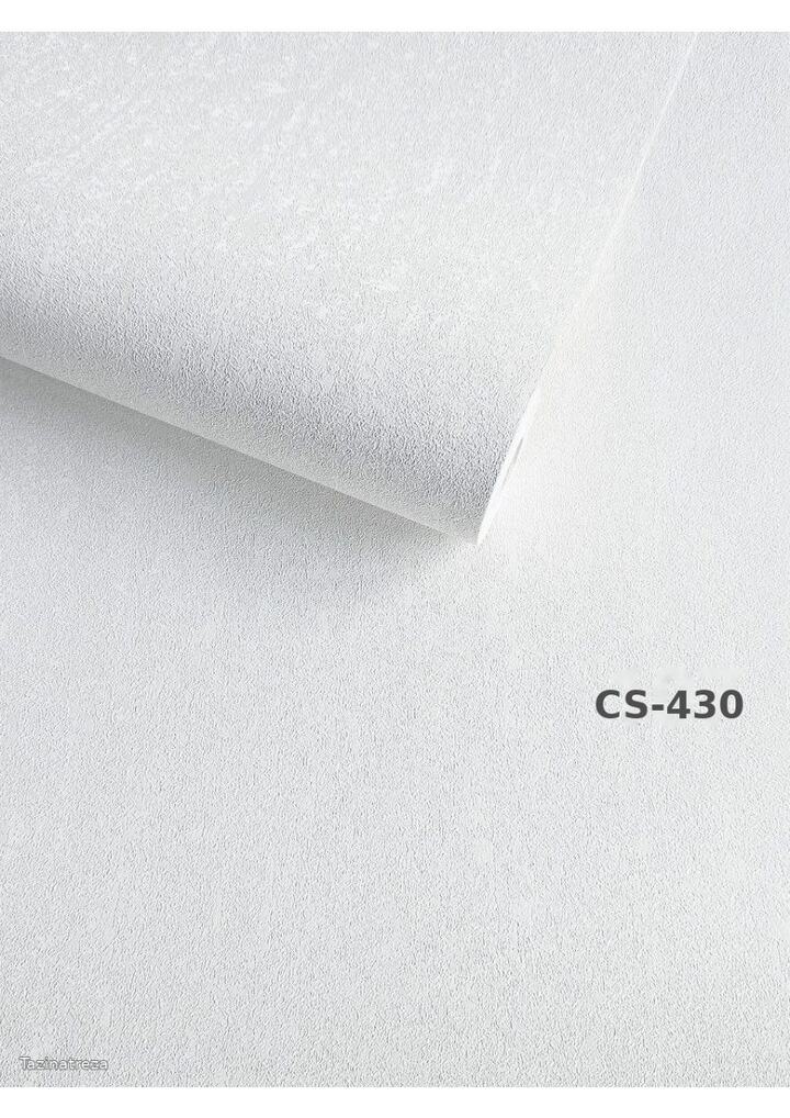 کاغذ دیواری CS-430 از مجموعه سفیدهای مینیمال